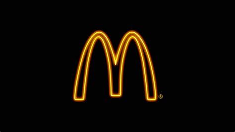 mcdonald's logo black background