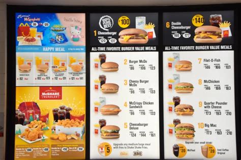 mcdonald's meals menu south africa