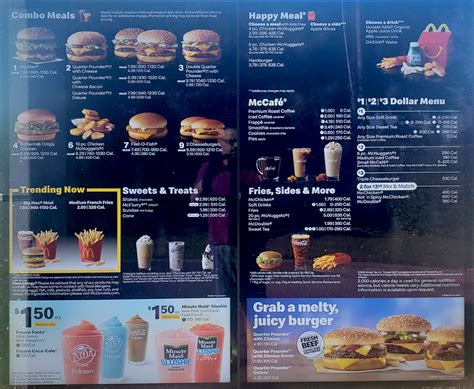 mcdonald's menu los angeles