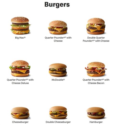 mcdonald's menu prices fast food
