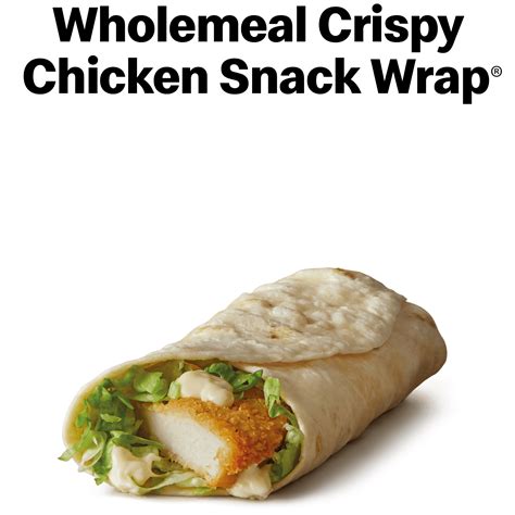 mcdonald's menu snack wrap