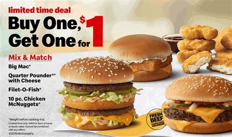 mcdonald's menu special offers