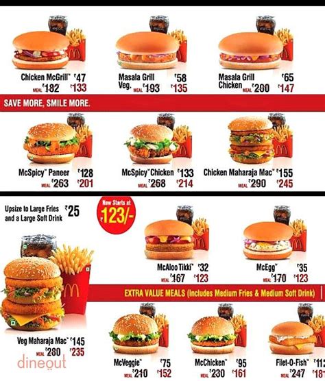 mcdonald's menu with prices 2022 near me