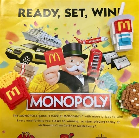 mcdonald's monopoly 2022 prizes