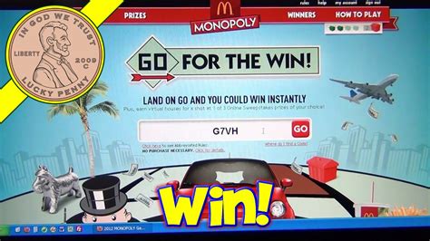 mcdonald's monopoly enter code online