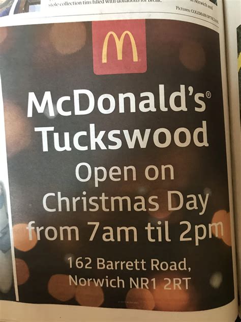 mcdonald's open on christmas day