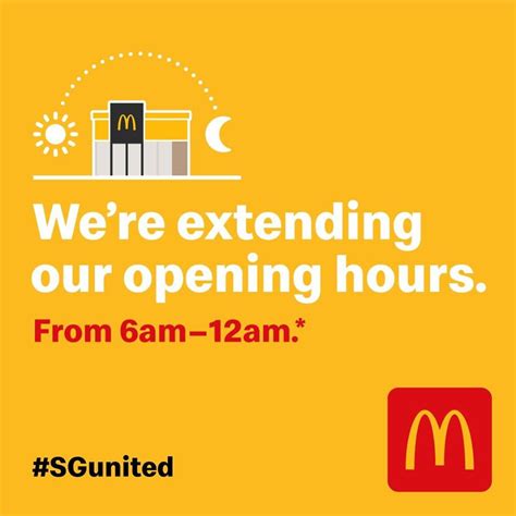 mcdonald's opening times today