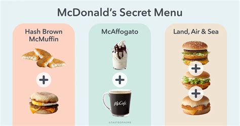 mcdonald's secret menu hacks