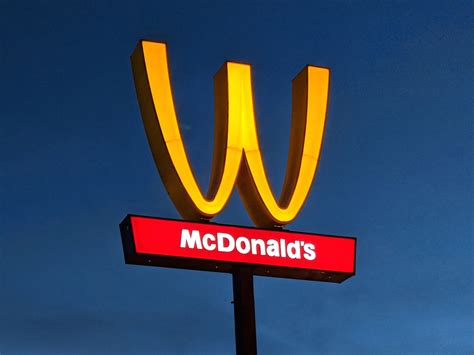 mcdonald's sign upside down