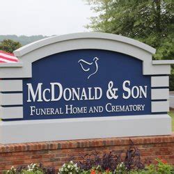 mcdonald and son funeral history
