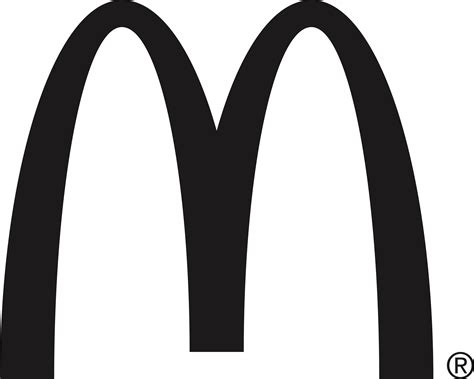 mcdonalds logo png black and white