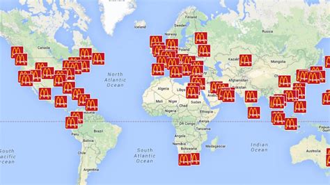 Find den nærmeste McDonalds se afstand på kort Danmark med mere
