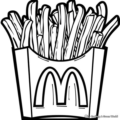 Mcdonals Fries Coloring Pages