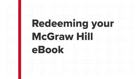 Unlock Your Learning Potential with McGraw Hill eBook Code: Access Course Materials Anytime, Anywhere!