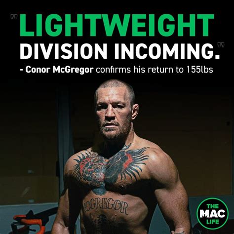 mcgregor weight division