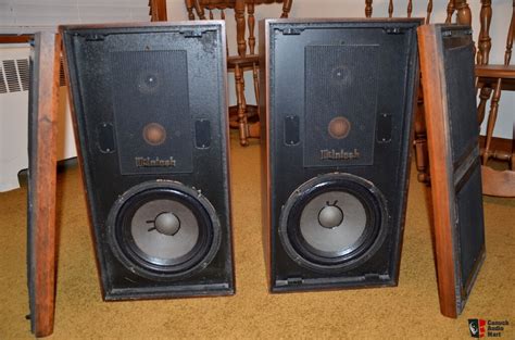 Vintage walnut McIntosh ML 10C speakers refoamed For Sale Canuck