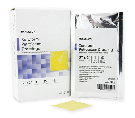 mckesson petrolatum dressing xeroform