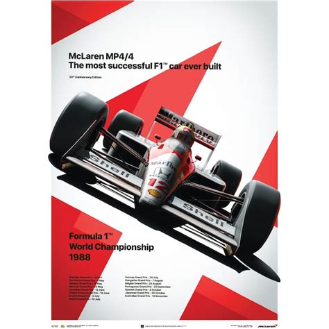 mclaren mp4/4 poster