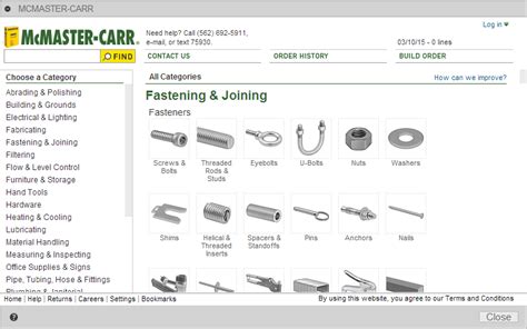 mcmaster carr part number lookup