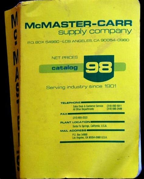mcmaster carr products list
