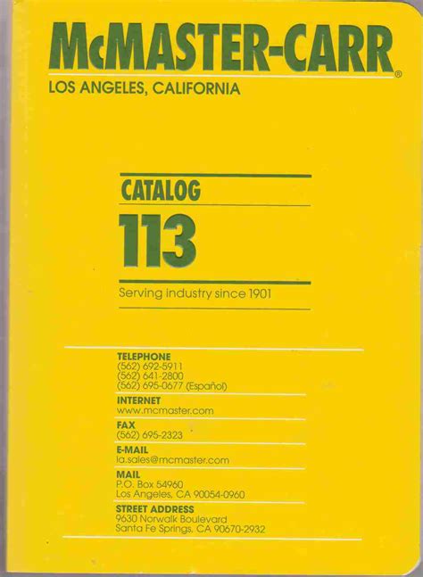 mcmaster-carr supply co catalog online