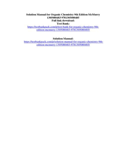 +14 Mcmurry Manual Solution 9Th Trending