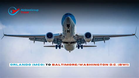 Unlock Your Journey: MCO to BWI Flight Deals Unveiled