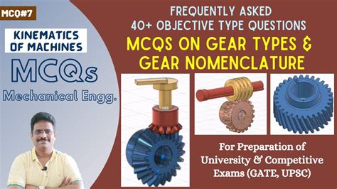 mcq on gear and gear train