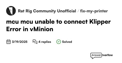 KLIPPER > mcu 