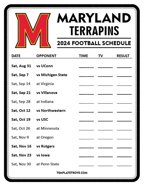 md 2024 football schedule