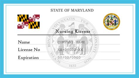 md board of nursing license number