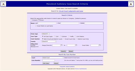 md justice case search portal