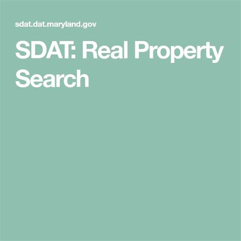 md sdat property search