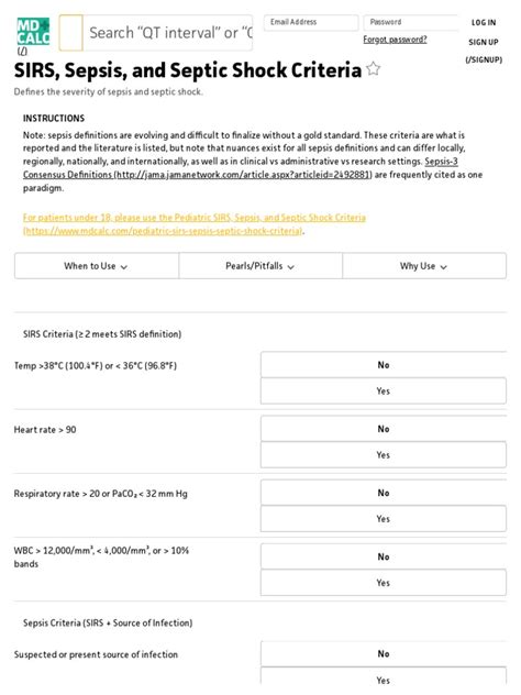 mdcalc map and sepsis