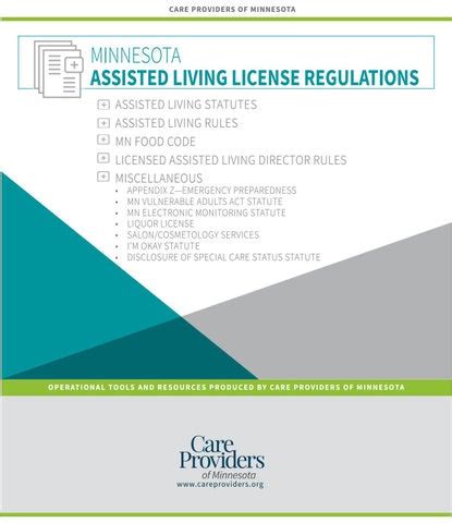 mdh regulations for assisted living
