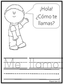 Me Llamo Printable Workbook