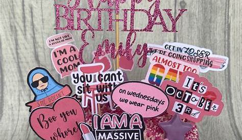 Mean Girls Cake Topper Mean Girls Birthday Decor So Fetch | Etsy