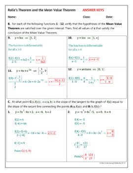 mean value theorem practice problems