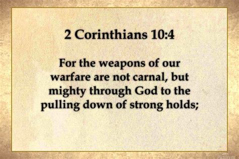meaning 2 corinthians 10:4
