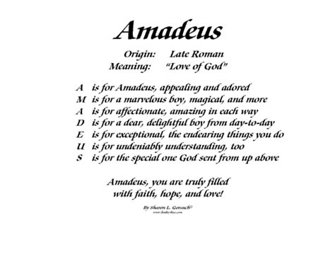 meaning amadeus