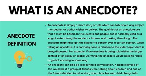 meaning anecdote