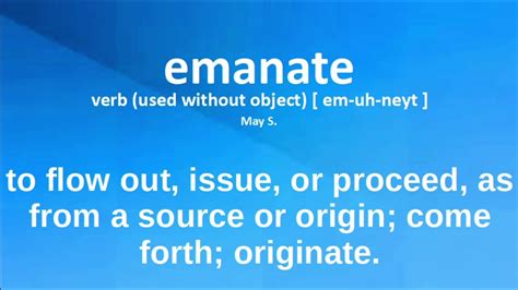 meaning emanate