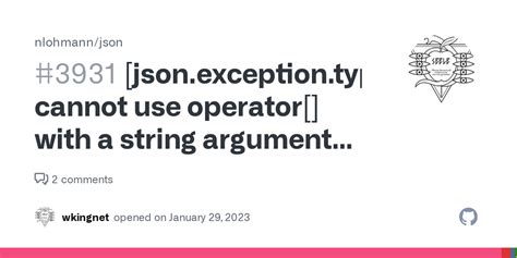 Meaning Json Exception