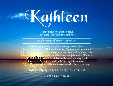meaning kathleen