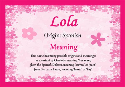 meaning lola