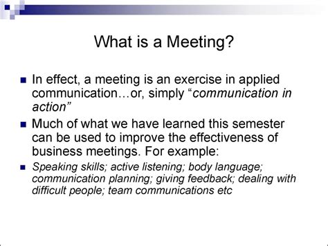 meaning meeting