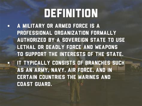meaning military