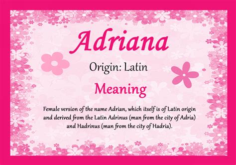 meaning name adriana