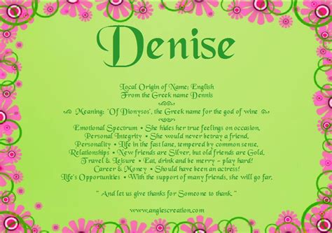 meaning name denise