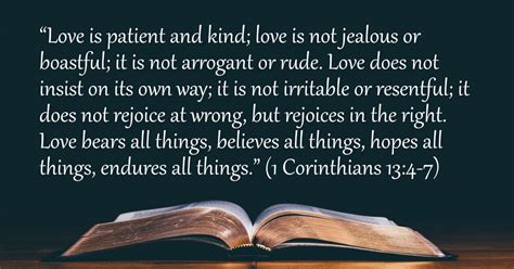 meaning of 1 corinthians 13 4-7